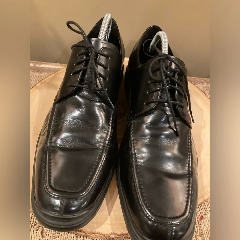 Cole Haan Men 10 M‎ Air Stylar Split Ox Black Leather NikeAir C10696